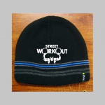 Street Workout  čierna pletená čiapka stredne hrubá vo vnútri naviac zateplená, univerzálna veľkosť, materiálové zloženie 100% akryl